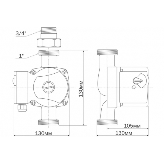 Циркуляционный насос AQUARIO AC 206-130