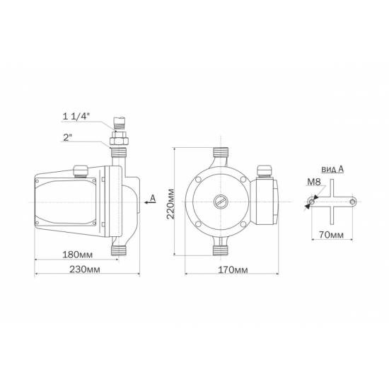 Циркуляционный насос AQUARIO AC 5-8-32