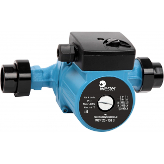 Циркуляционный насос WESTER WCP 25-100G с гайками