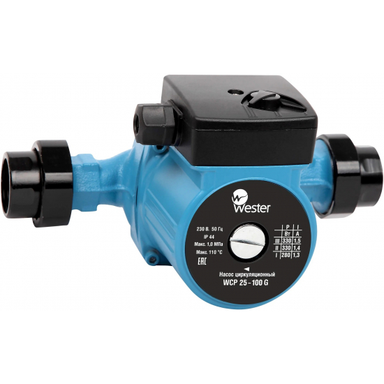 Циркуляционный насос WESTER WCP 25-100G с гайками