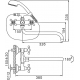 Смеситель для ванны FRAP H19 F2619-2 хром