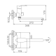 Смеситель для ванны FRAP H70 F2270 хром