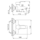 Смеситель для ванны FRAP H63 F3063 хром