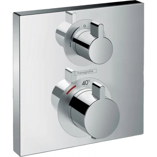 Термостатический смеситель встраиваемый HANSGROHE Ecostat Square 15714000 для душа, хром