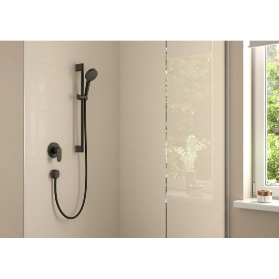 Встраиваемый смеситель для душа и ванны HANSGROHE Vernis Blend 71649670 матовый чёрный