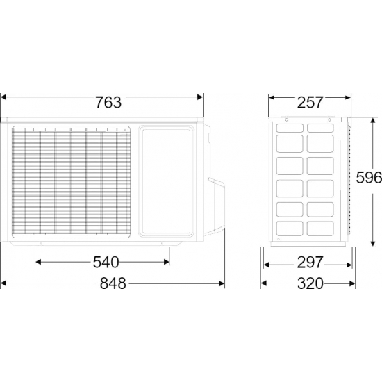 Сплит-система ELECTROLUX Air Gate 2 Milk EACS-12HG-M2/N3 комплект (блок внутренний, блок внешний)