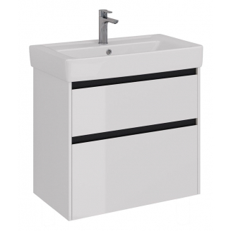 Тумба для комплекта LEMARK Combi 80, 2 ящика, белая, под раковину Q80