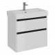 Тумба для комплекта LEMARK Combi 80, 2 ящика, белая, под раковину Q80