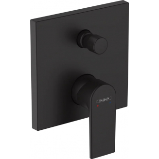 Встраиваемый смеситель для душа и ванны HANSGROHE Vernis Shape 71468670 матовый чёрный