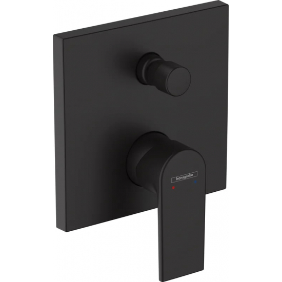 Встраиваемый смеситель для душа и ванны HANSGROHE Vernis Shape 71468670 матовый чёрный