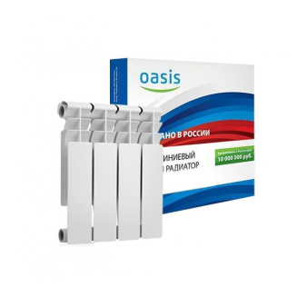 Радиатор алюминиевый OASIS 350/80  1 секция