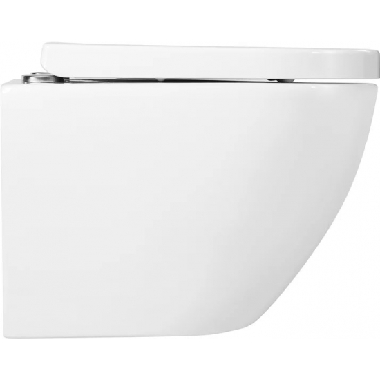 Унитаз подвесной BELBAGNO Sfera-r BB046CHR безободковый, крышка BB865SC с микролифтом