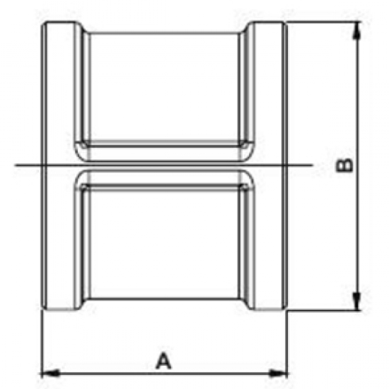 Муфта резьбовая FRAP F321.0404 - 1/2" x 1/2"