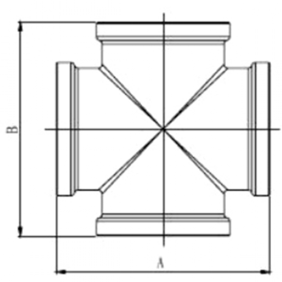 Крестовина FRAP F340.0404 - 1/2" внутренняя резьба