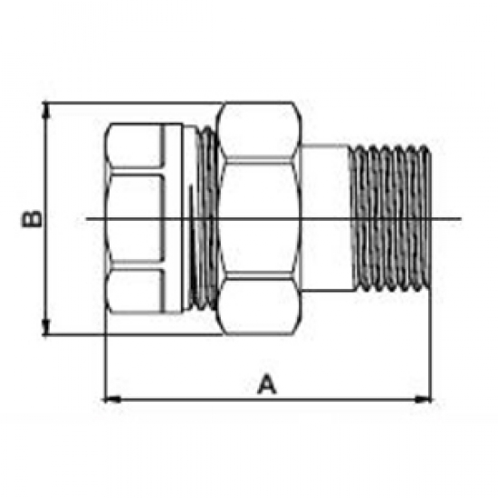 Американка прямая FRAP F342.0404 - 1/2" x 1/2"  