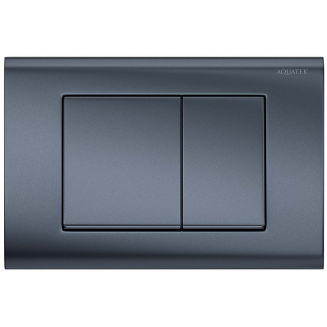 Кнопка для инсталляции AQUATEK KDI-0000033 (001С-1) оружейная сталь, клавиши квадрат