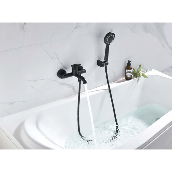 Смеситель для ванны AQUATEK Европа AQ1349MB матовый чёрный