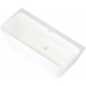 Акриловая ванна AQUANET Perfect 260056 170x75 см, с ножками, со сливом-переливом, белая матовая