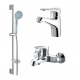 Комплект для ванной BRAVAT Eco 3 в 1 F00313C хром