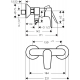 Смеситель для душа HANSGROHE Talis E 71760990 золото