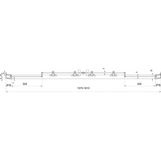 Душевая дверь в нишу RAVAK Blix BLDP4-160 160x190 стекло грейп, профиль хром