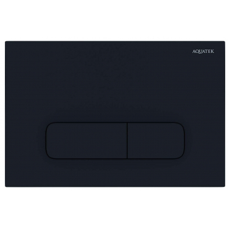 Кнопка для инсталляции AQUATEK PNS-0000010 (002DQ) чёрный матовый, пневматическая