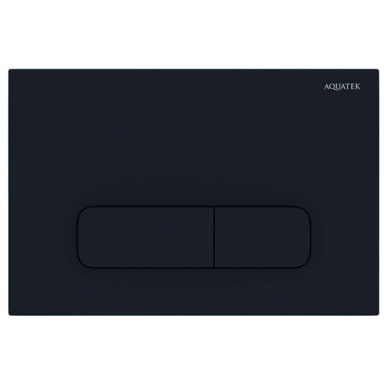 Кнопка для инсталляции AQUATEK PNS-0000010 (002DQ) чёрный матовый, пневматическая