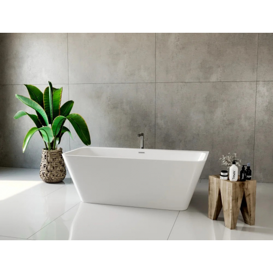 Акриловая ванна AQUANET Perfect 260050 170x75 см, отдельностоящая, с ножками, со сливом-переливом