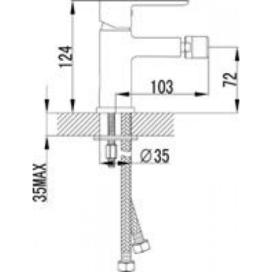 Смеситель для биде LEMARK Magic LM3408C