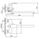 Смеситель для ванны FRUD R22151 хром