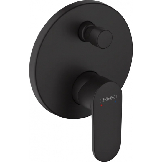 Встраиваемый смеситель для душа и ванны HANSGROHE Vernis Blend 71467670 матовый чёрный