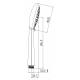 Лейка для душа LEMARK LM0616C хром, 6 режимов