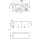 Акриловая ванна 1МАРКА  Dinamika 180x80 см, без опоры