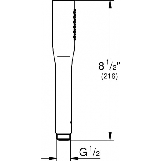 Лейка для душа GROHE Cosmopolitan 22126KF0 фантомный чёрный