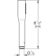Лейка для душа GROHE Cosmopolitan 22126KF0 фантомный чёрный