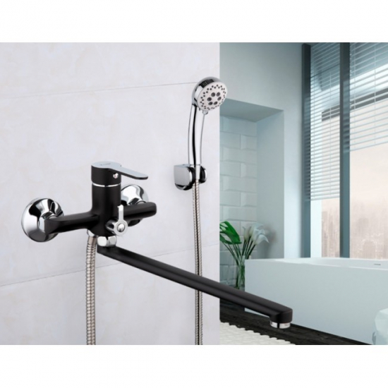 Смеситель для ванны MIXXUS PREMIUM Tiger 006 EURO, чёрный