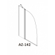 Шторка для ванны AZARIO BOSTON (70+30)x140 хром
