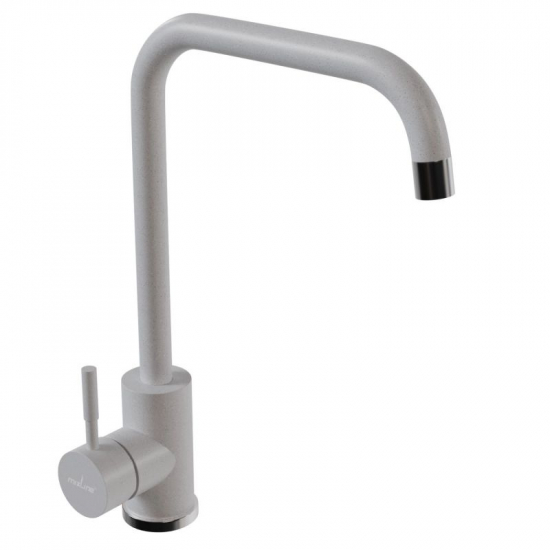 Смеситель для кухни MIXLINE ML-GS12 (341) из нержавеющей стали, молоко