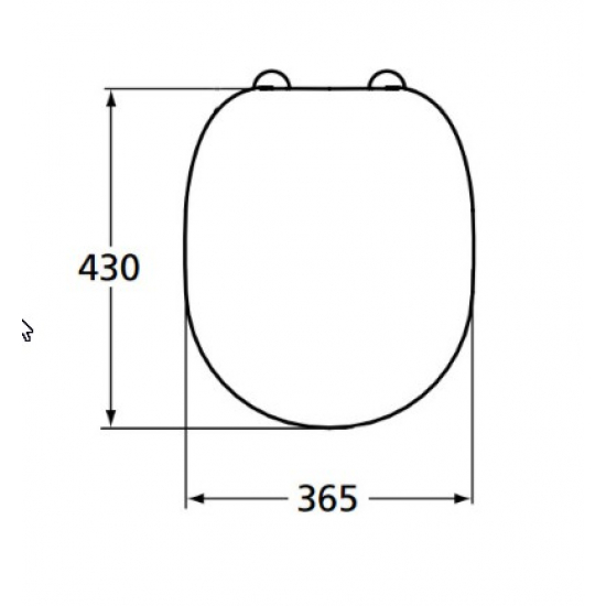 Сиденье для унитаза IDEAL STANDARD Connect E712801 стандарт быстросъёмное, дюропласт 