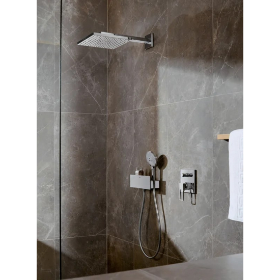 Шланговое подключение HANSGROHE Fixfit Porter 300 26456400 держатель для душа, хром/белый