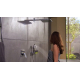 Шланговое подключение HANSGROHE Fixfit Porter 300 26456400 держатель для душа, хром/белый