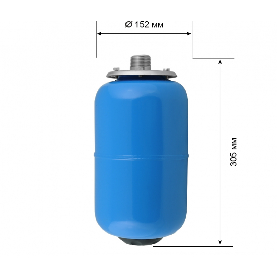 Гидроаккумулятор UNIPUMP 5 литров, вертикальный