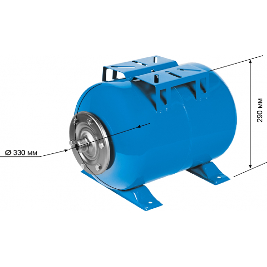 Гидроаккумулятор UNIPUMP 24 литра, горизонтальный