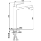 Смеситель для раковины FRAP H62 F1062-2 чёрный