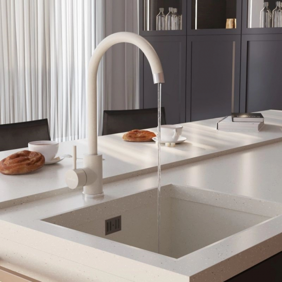 Смеситель для кухни MIXLINE ML-GS15 (331) белый