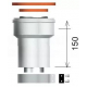 Адаптер вертикальный ARISTON 60/100 с отводом конденсата