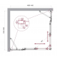Душевой уголок BelBagno LUCE-AH-22-110/105-C-Cr стекло прозрачное, профиль хром
