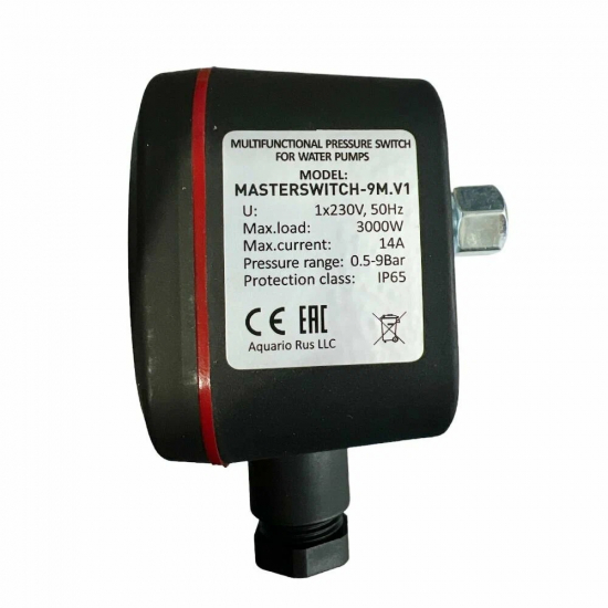 Реле давления электронное AQUARIO Masterswitch-9M.1V