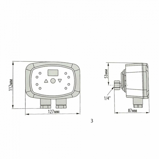 Реле давления электронное AQUARIO Masterswitch-9M.1V