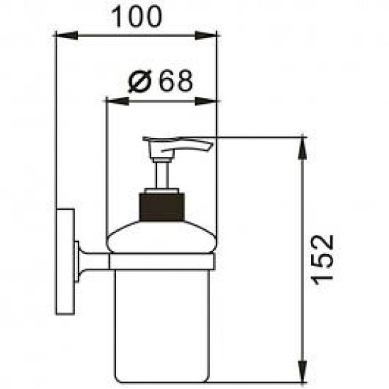 Дозатор для мыла FRAP F1927